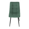 Židle jídelní, zelená látka, černé kovové nohy - DCL-193 GRN2