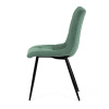 Židle jídelní, zelená látka, černé kovové nohy - DCL-193 GRN2