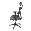Kancelářská židle, potah šedá látka a černá síťovina MESH, houpací mech. - KA-B1025 GREY