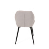 Židle jídelní,  světle šedá látka, černé kovové nohy - CT-285 LAN2