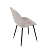 Židle jídelní,  světle šedá látka, černé kovové nohy - CT-285 LAN2