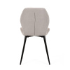 Židle jídelní,  světle šedá látka, černé kovové nohy - CT-285 LAN2