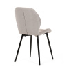Židle jídelní,  světle šedá látka, černé kovové nohy - CT-285 LAN2
