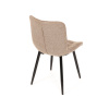 Židle jídelní, hnědá látka, černé kovové nohy - HC-462 CRM2