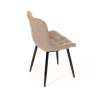 Židle jídelní, hnědá látka, černé kovové nohy - HC-462 CRM2