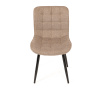 Židle jídelní, hnědá látka, černé kovové nohy - HC-462 CRM2