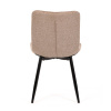 Židle jídelní, hnědá látka, černé kovové nohy - HC-462 CRM2