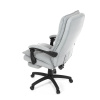 Kancelářské židle s podnožkou, světle šedá látka, PC mechanismus s aretací - KA-Y350 SIL