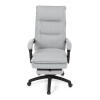 Kancelářské židle s podnožkou, světle šedá látka, PC mechanismus s aretací - KA-Y350 SIL
