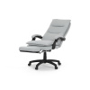 Kancelářské židle s podnožkou, světle šedá látka, PC mechanismus s aretací - KA-Y350 SIL