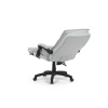 Kancelářské židle s podnožkou, světle šedá látka, PC mechanismus s aretací - KA-Y350 SIL