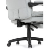 Kancelářské židle s podnožkou, světle šedá látka, PC mechanismus s aretací - KA-Y350 SIL