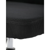 Kancelářská židle, černá síťovina, černý plast, kolečka na tvrdé podlahy - KA-K2021 BK