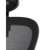 Kancelářská židle, černá síťovina, černý plast, kolečka na tvrdé podlahy - KA-K2021 BK