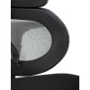 Kancelářská židle, šedá síťovina, černý plast, kolečka na tvrdé podlahy - KA-K2080 GREY