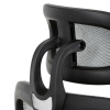 Kancelářská židle, šedá síťovina, černý plast, kolečka na tvrdé podlahy - KA-K2080 GREY