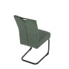 Židle jídelní, taštičkové pružiny v sedáku, zelená látka, černý kov - DCL-E2008 GRN2