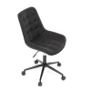 Židle kancelářská, černá látka v dekoru broušené kůže, černý kovový kříž - KA-V3120 BK3