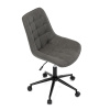 Židle kancelářská, šedá látka v dekoru broušené kůže, černý kovový kříž - KA-V3120 GREY3