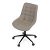Židle kancelářská, béžová látka v dekoru broušené kůže, černý kovový kříž - KA-V3120 LAN3
