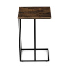 Odkládací stůl, MDF deska, dekor staré dřevo, černý kov - CT-G1040 OLW