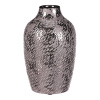 Obal keramický - tvar antické nádoby, malý, barva stříbrná - KES004-S