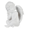 Andílek sedící - figurka z polyresinu, barva bílá. - ALA1607