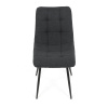 Židle jídelní, šedá látka, černé kovové nohy - DCL-193 GREY2