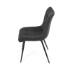 Židle jídelní, šedá látka, černé kovové nohy - DCL-193 GREY2