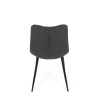 Židle jídelní, šedá látka, černé kovové nohy - DCL-193 GREY2