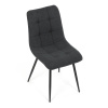 Židle jídelní, šedá látka, černé kovové nohy - DCL-193 GREY2