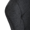 Židle jídelní, šedá látka, černé kovové nohy - DCL-193 GREY2