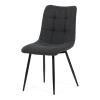 Židle jídelní, šedá látka, černé kovové nohy - DCL-193 GREY2