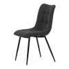 Židle jídelní, šedá látka, černé kovové nohy - DCL-193 GREY2