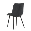 Židle jídelní, šedá látka, černé kovové nohy - DCL-193 GREY2