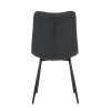 Židle jídelní, šedá látka, černé kovové nohy - DCL-193 GREY2