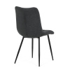 Židle jídelní, šedá látka, černé kovové nohy - DCL-193 GREY2
