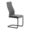 Židle jídelní, šedá látka, černý kov - DCL-X7018 GREY2
