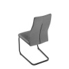 Židle jídelní, šedá látka, černý kov - DCL-X7018 GREY2