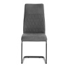 Židle jídelní, šedá látka, černý kov - DCL-X7018 GREY2