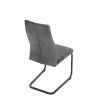 Židle jídelní, šedá látka, černý kov - DCL-X7018 GREY2