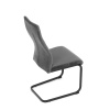 Židle jídelní, šedá látka, černý kov - DCL-X7018 GREY2