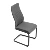 Židle jídelní, šedá látka, černý kov - DCL-X7018 GREY2