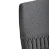 Židle jídelní, šedá látka, černý kov - DCL-X7018 GREY2