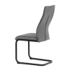 Židle jídelní, šedá látka, černý kov - DCL-X7018 GREY2