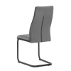 Židle jídelní, šedá látka, černý kov - DCL-X7018 GREY2