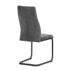 Židle jídelní, šedá látka, černý kov - DCL-X7018 GREY2