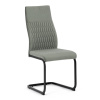 Židle jídelní, zelená látka, černý kov - DCL-X7018 GRN2