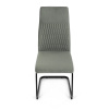Židle jídelní, zelená látka, černý kov - DCL-X7018 GRN2