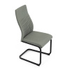 Židle jídelní, zelená látka, černý kov - DCL-X7018 GRN2